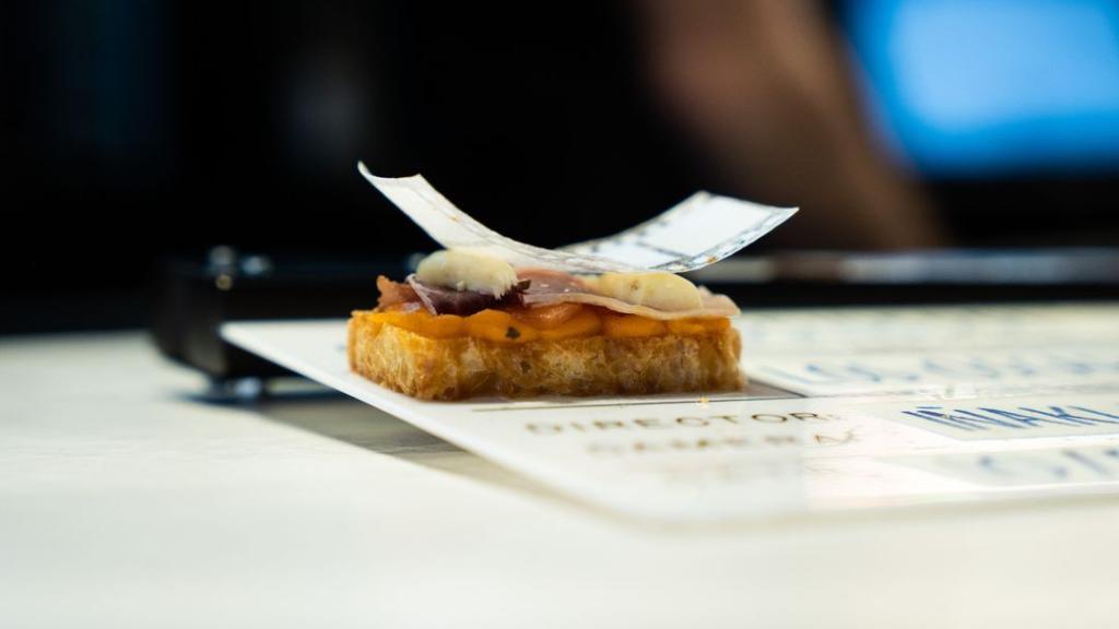 El pintxo elaborado por el restaurante Baserriberri.