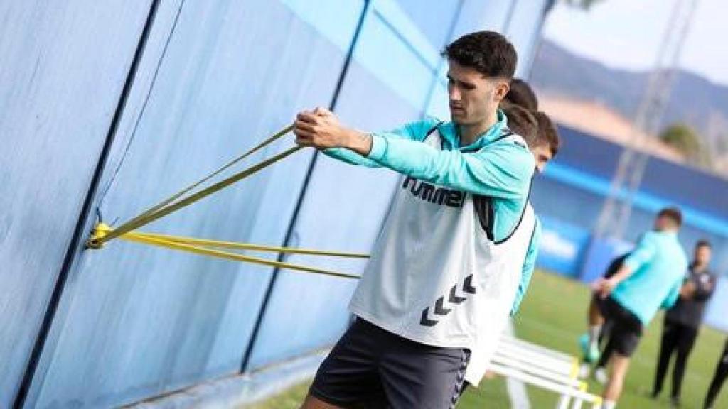 Entrenamiento del Málaga C. F.