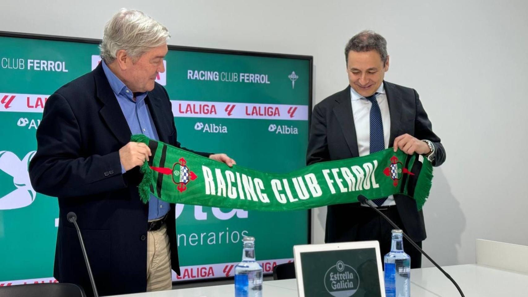 Grupo Albia, patrocinador oficial del Racing Club Ferrol durante esta temporada