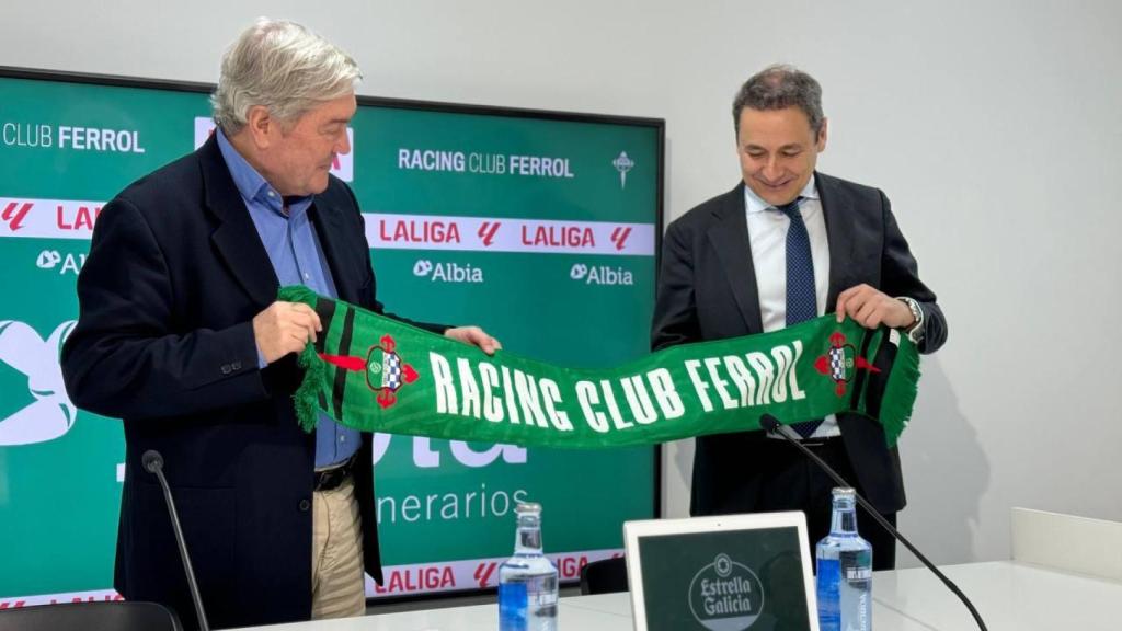 Grupo Albia, patrocinador oficial del Racing Club Ferrol durante esta temporada