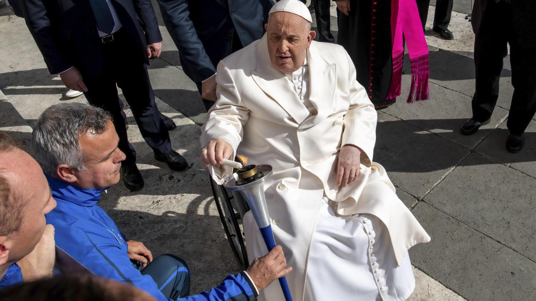 El Papa el pasado 6 de marzo en la Plaza de San Pedro, en el Vaticano.