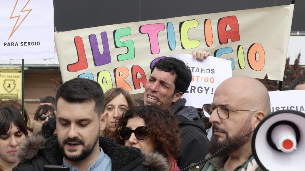 Concentración en Madrid en recuerdo de Sergio Delgado.