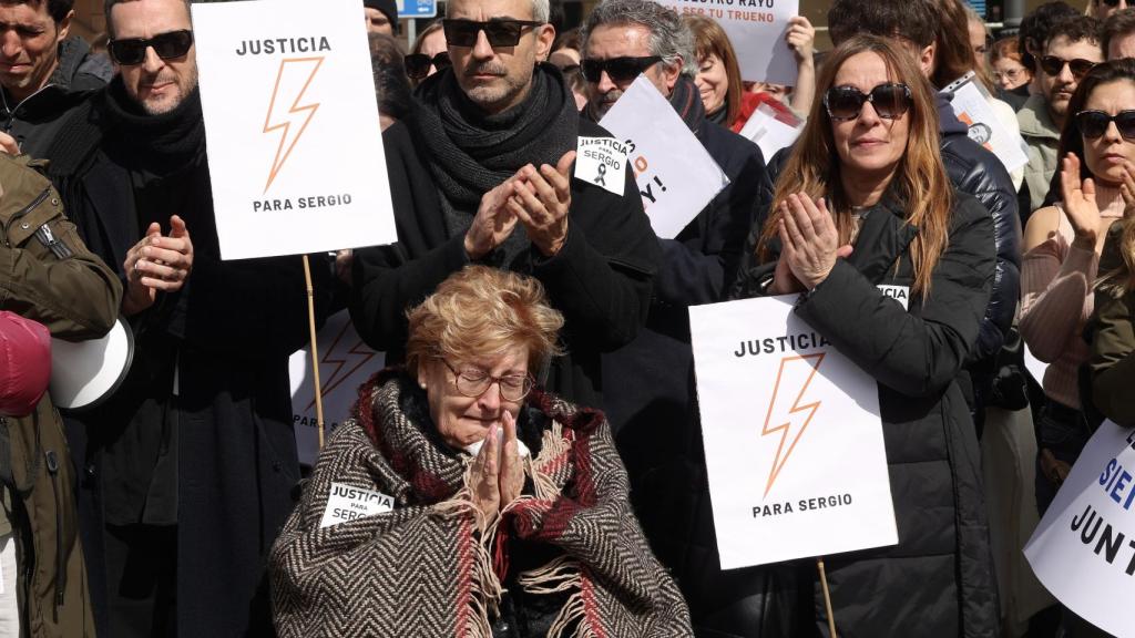 Concentración en Madrid en recuerdo de Sergio Delgado.