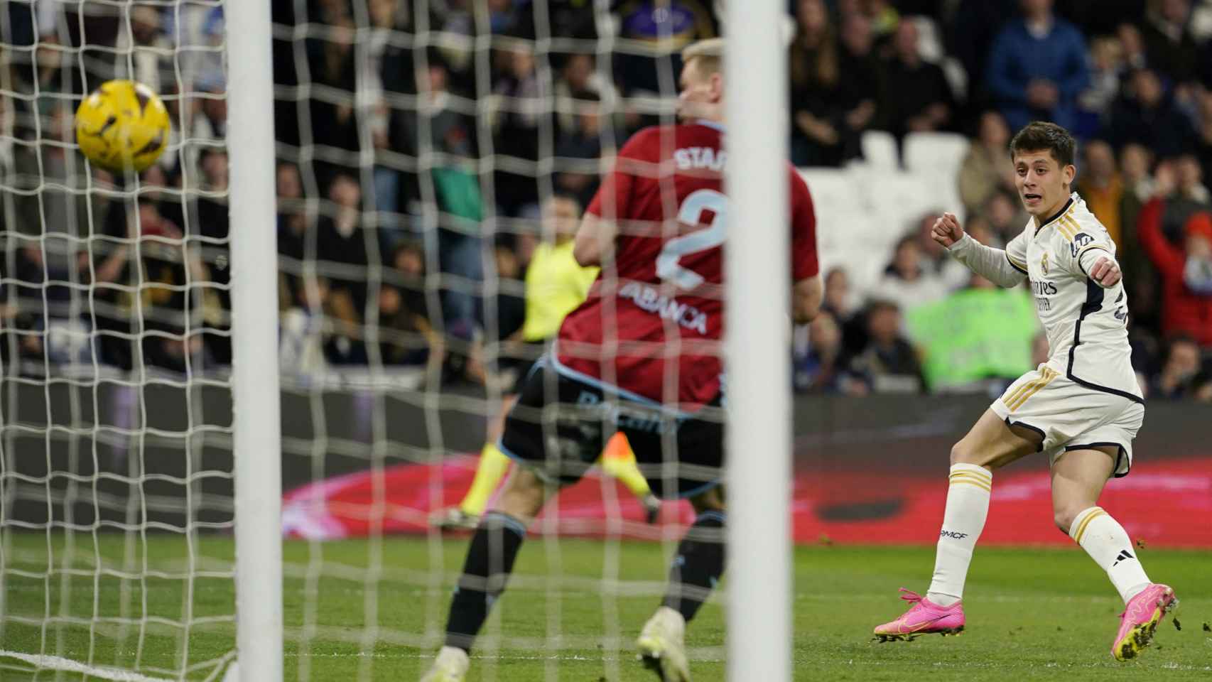 Arda Güler marca su primer gol con el Real Madrid contra el Celta