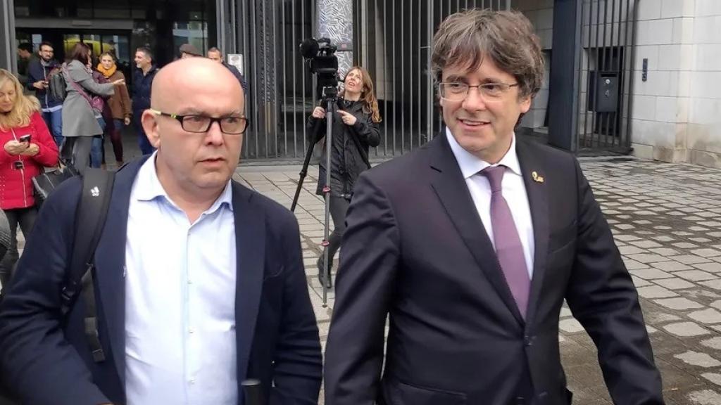 Carlos Boye y Carles Puigdemont.