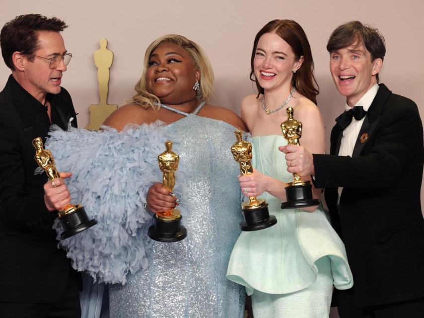 Robert Downey Jr., Da'Vine Joy Randolph, Emma Stone y Cillian Murphy.