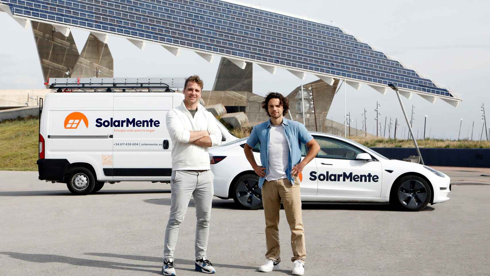 Wouter Draijer y Victor Gardrinier, cofundadores de Solarmente.