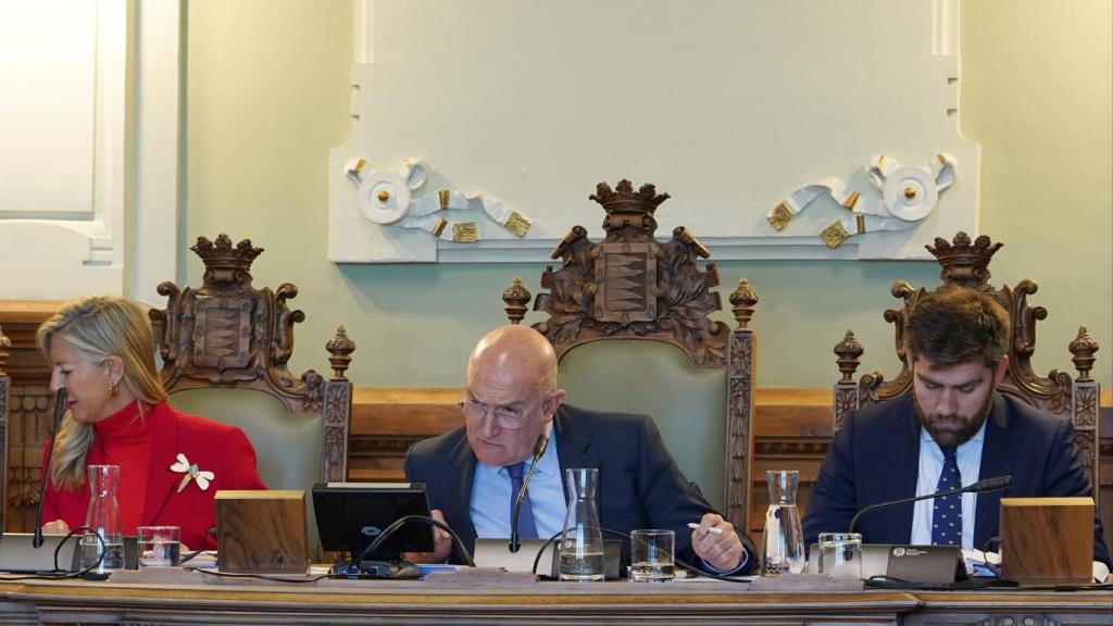 Imagen del pleno del soterramiento en Valladolid