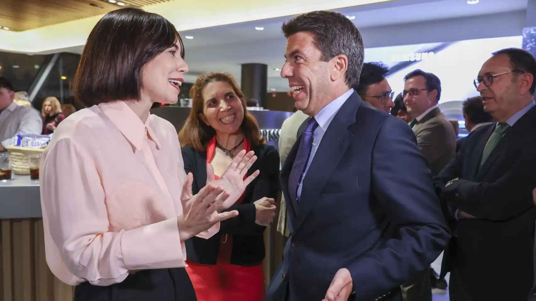 Diana Morant junto a Carlos Mazón en un evento de la Fundación Conexus en Madrid