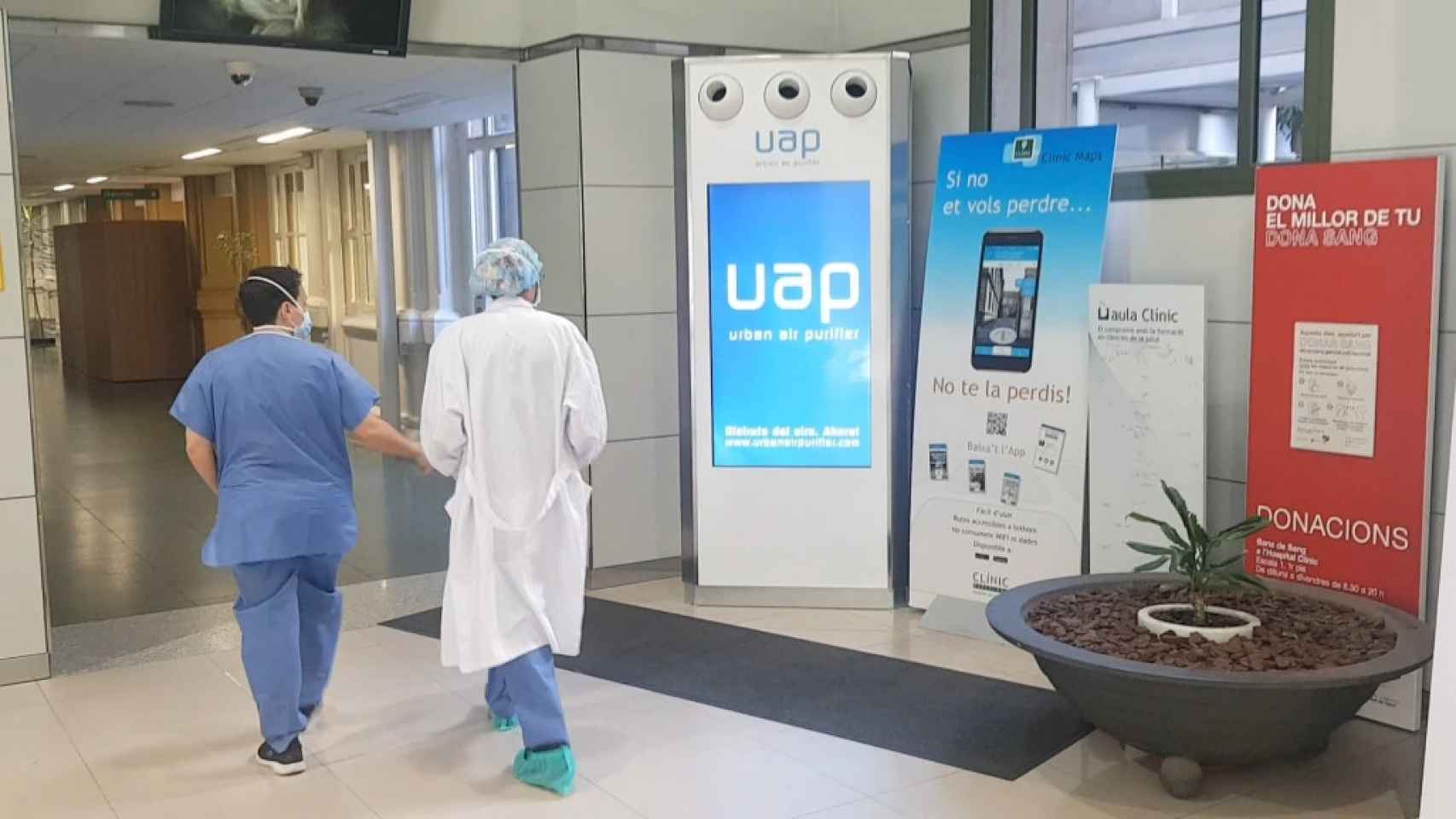 Tecnología UAP en un hospital.
