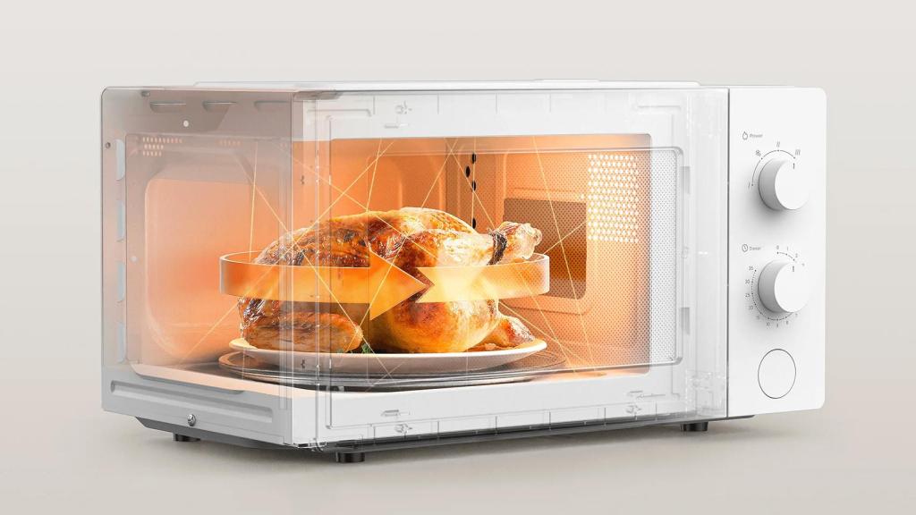 Sistema de calentamiento en 3D del microondas de Xiaomi.