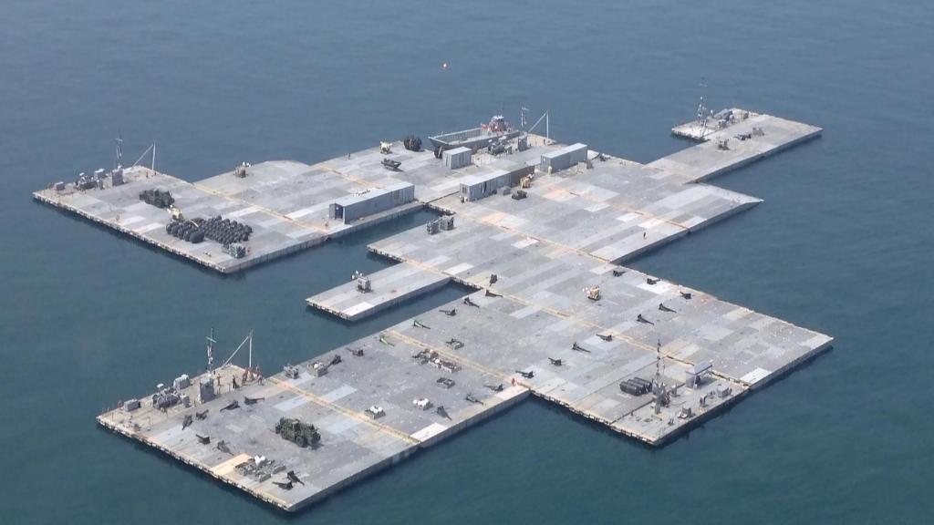 Puerto temporal flotante construido por EEUU