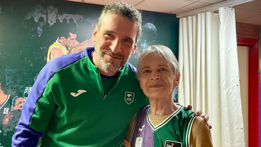 Nadia con Ibón Navarro.