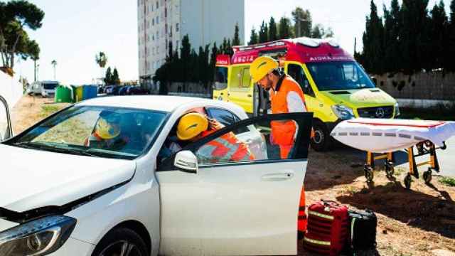 Rescate en una accidente de tráfico en la Comunitat Valenciana.