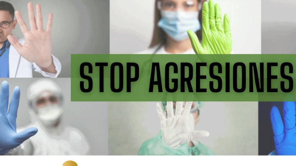 Cartel del Día Europeo contra las agresiones a facultativos.