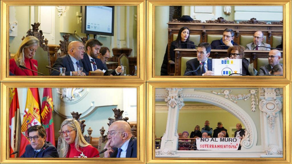 Imágenes del pleno extraordinario por el soterramiento en Valladolid