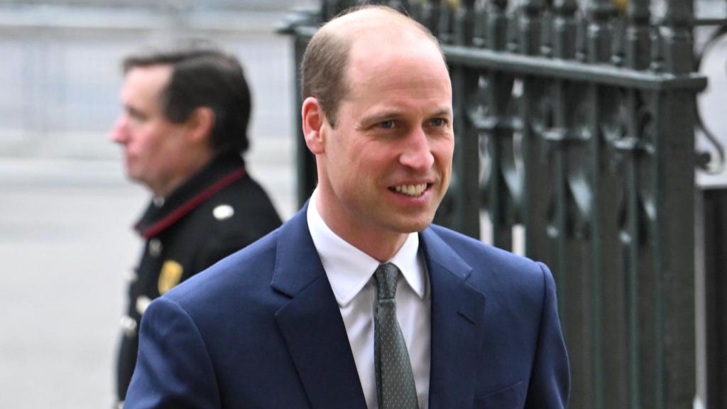 El príncipe Guillermo a su llegada a la celebración del día de la Commonwealth.