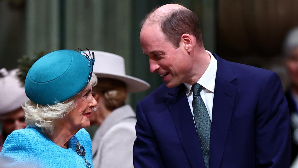 El príncipe Guillermo y la reina Camila en la celebración del día de la Commonwealth.