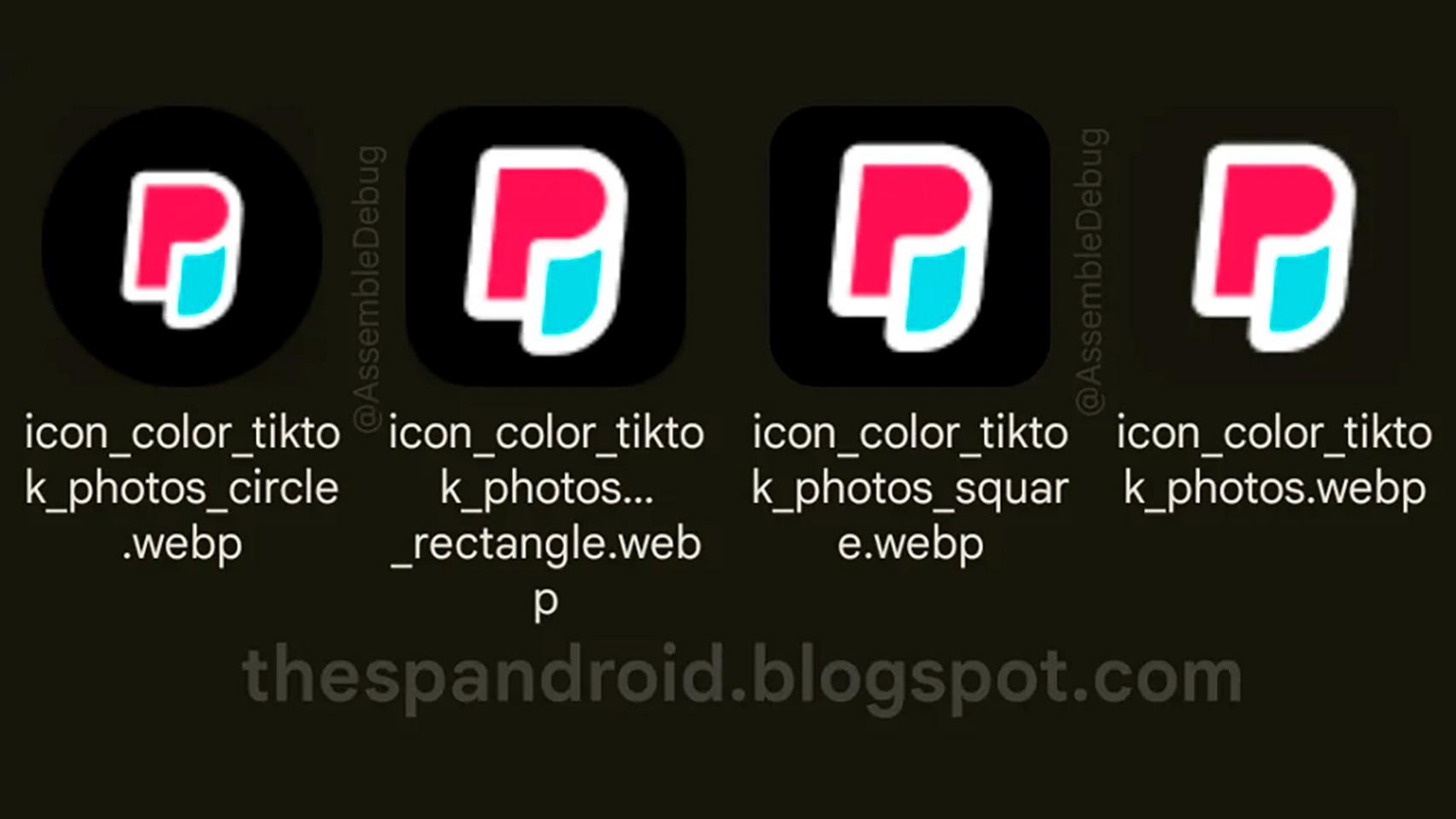 El icono de TikTok Photos