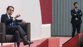 El expresidente del Gobierno y presidente de la Fundación FAES, José María Aznar, en Valencia el pasado 28 de febrero.