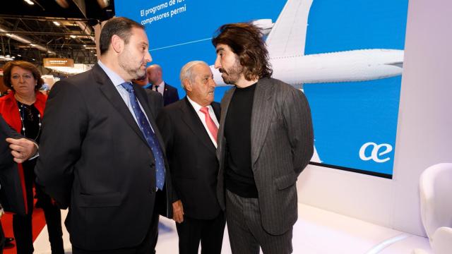 José Luis Ábalos, Juan José Hidalgo y Javier Hidalgo, minutos antes de la reunión secreta del ministro, Aldama y el consejero delegado de Globalia. 23 de enero de 2020.