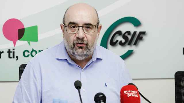 El presidente de la Central Sindical Independiente y de Funcionarios (CSIF), Miguel Borra.