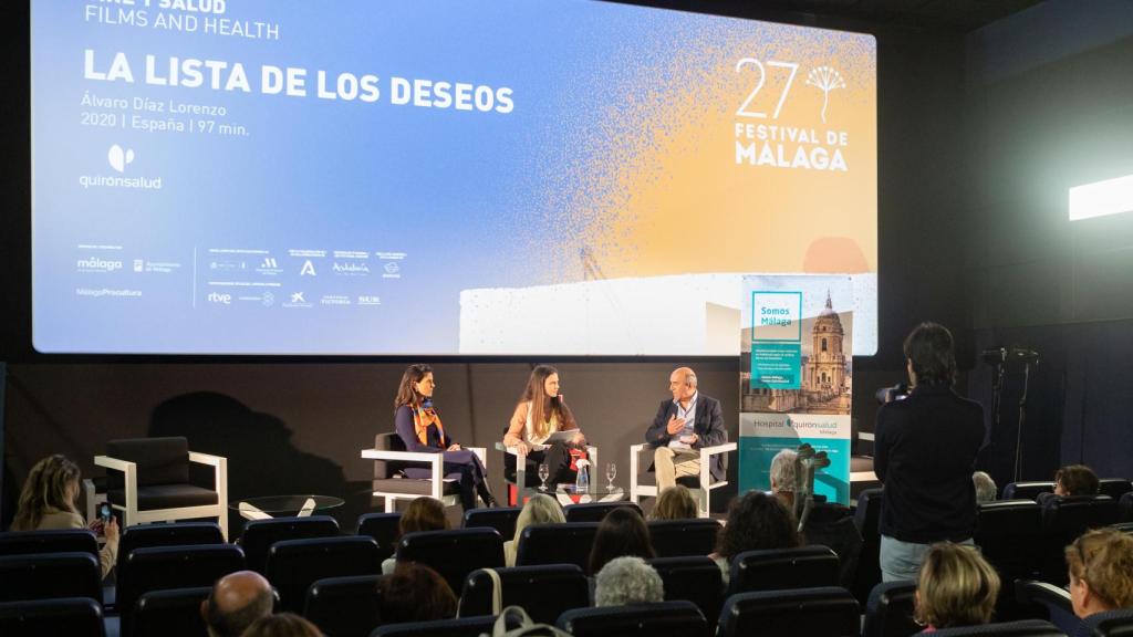 Un momento  de la charla.