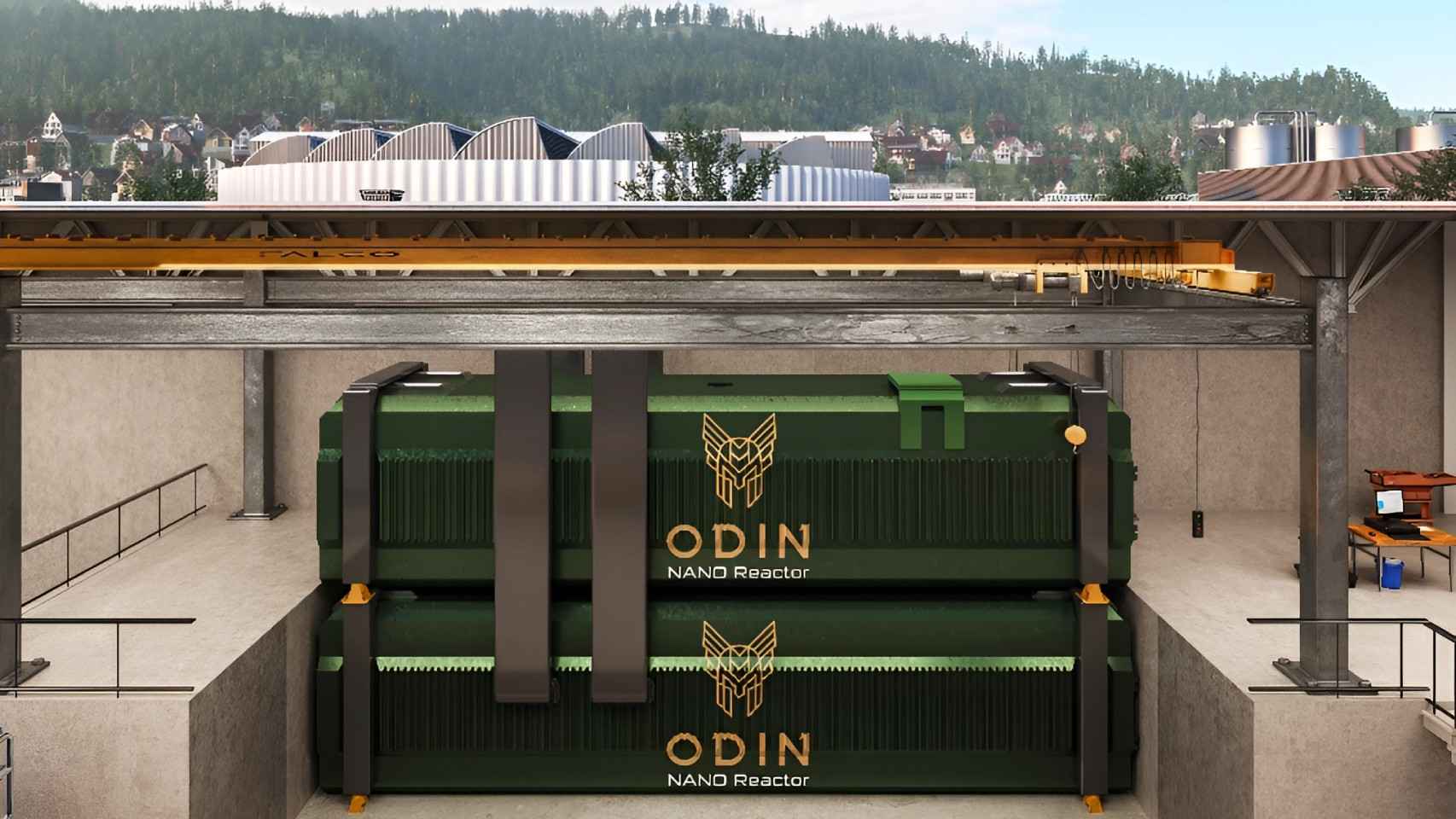 Diseño del microrreactor nuclear Odin instalado bajo tierra