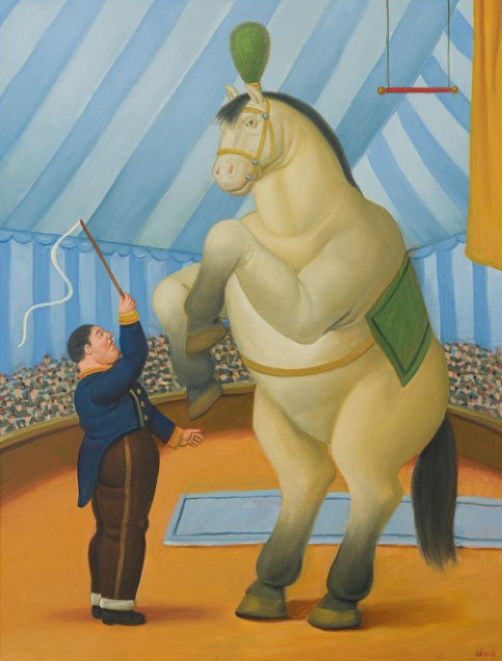 Fernando Botero. “Caballo y domador“. 1990. Óleo sobre lienzo. Colección CaixaBank