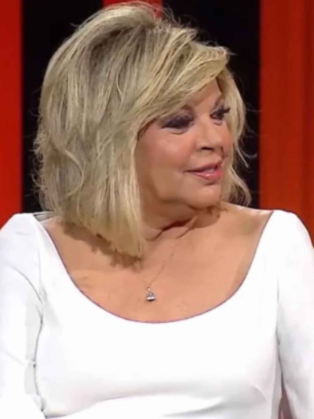 Terelu Campos, durante su entrevista con Bertín en Canal Sur TV.