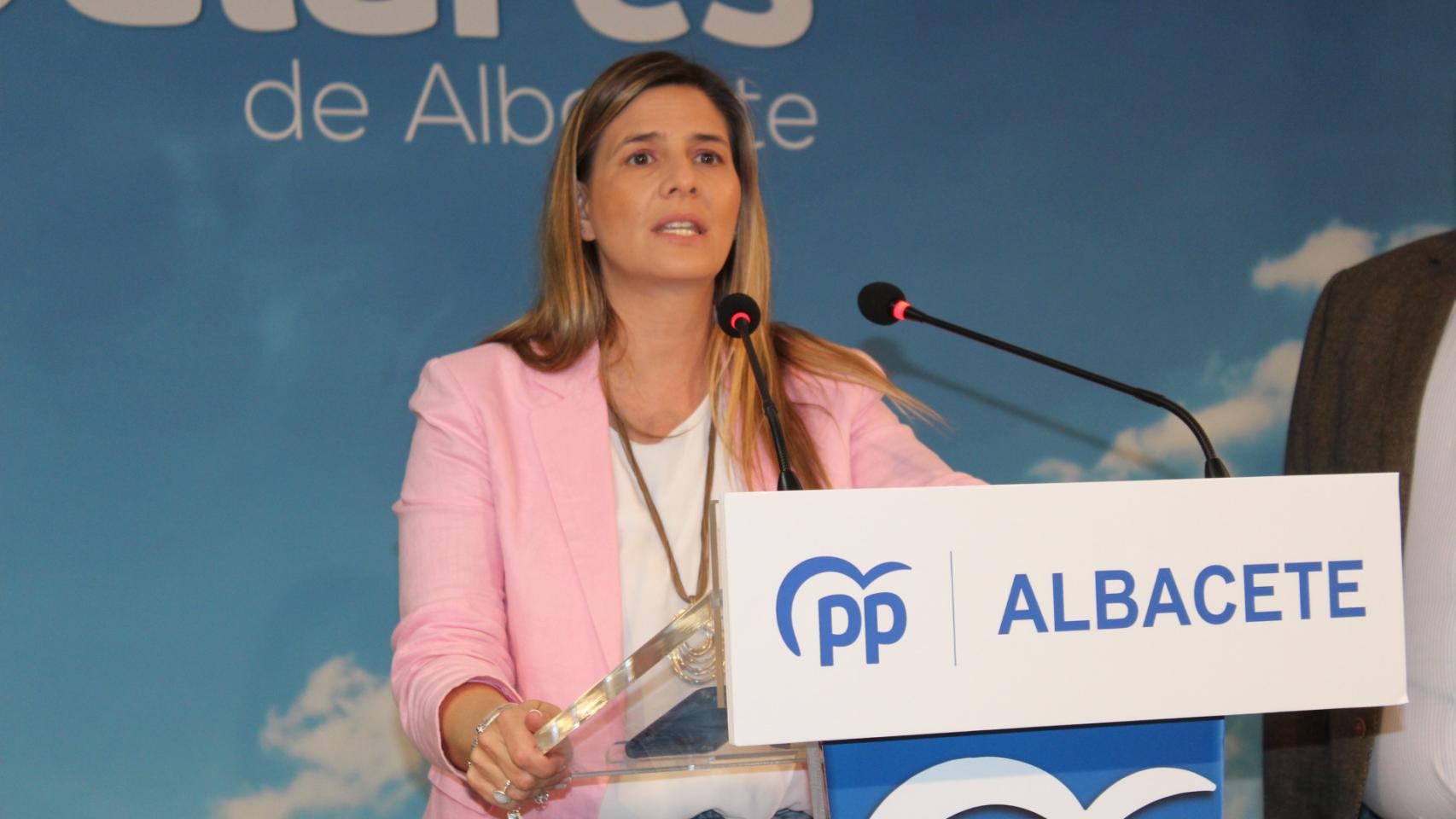 Carolina Agudo este martes en rueda de prensa.