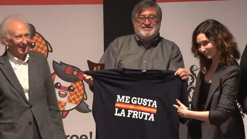 La presidenta de Madrid, Isabel Díaz Ayuso, en los premios Tabarnia este martes en Barcelona.