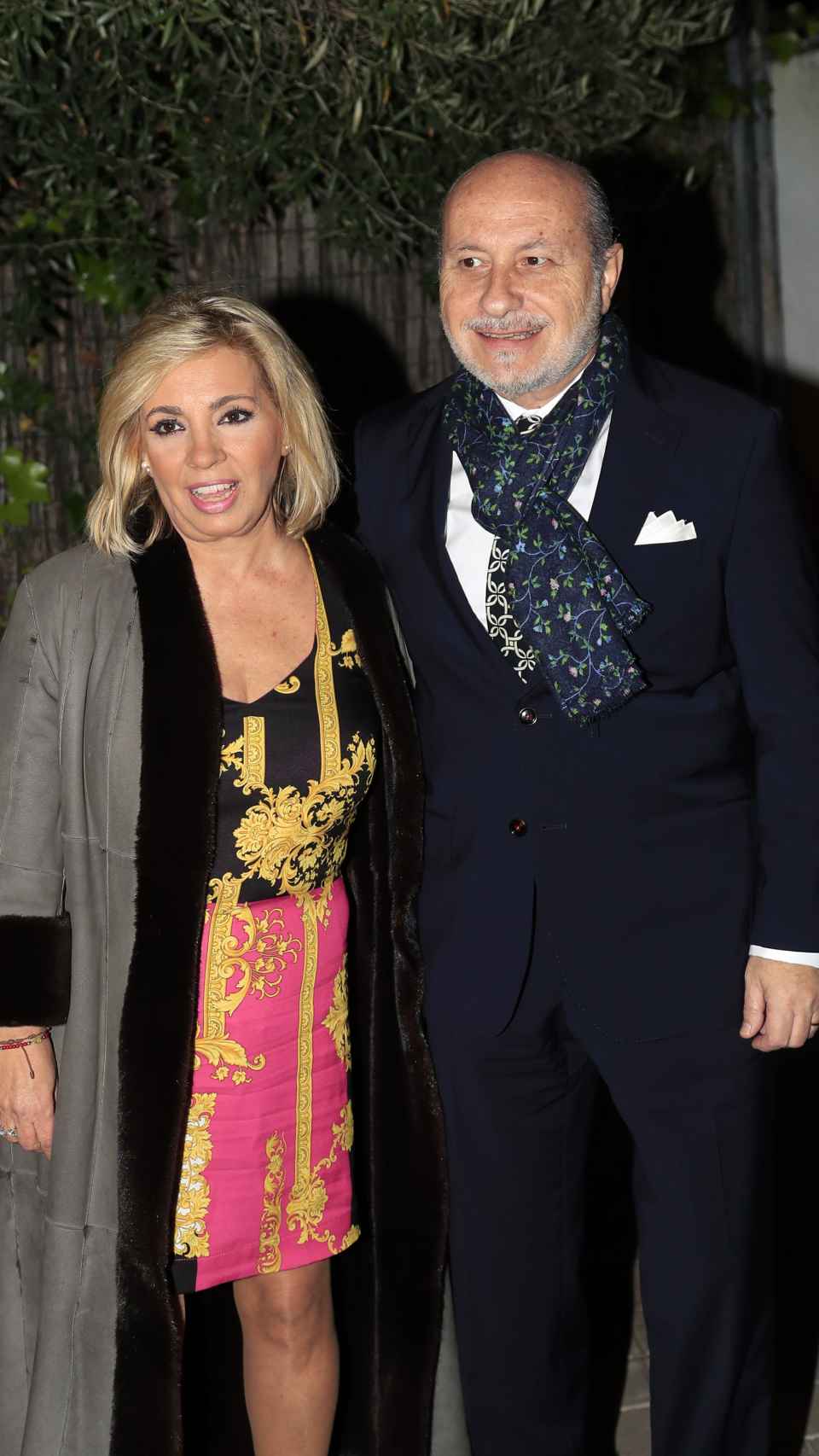 Carmen Borrego y José Carlos, durante la Nochebuena del año 2018.