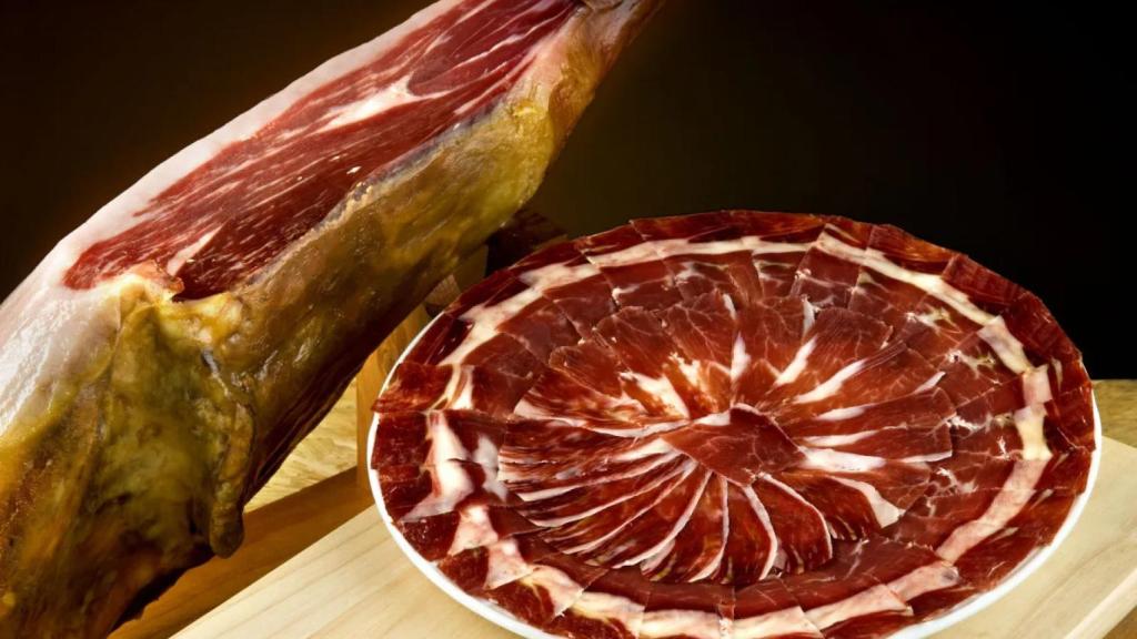 Un plato de jamón de Extremadura