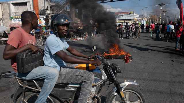 Una protesta para exigir la renuncia del primer ministro Ariel Henry, el jueves pasado en Puerto Príncipe.