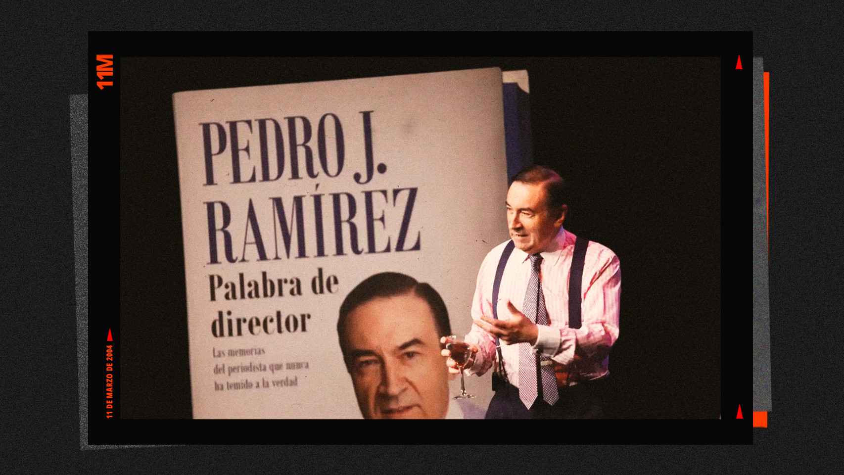 Pedro J. Ramírez, en la presentación del primer libro de sus memorias, donde narra parte de sus vivencias del 11-M.