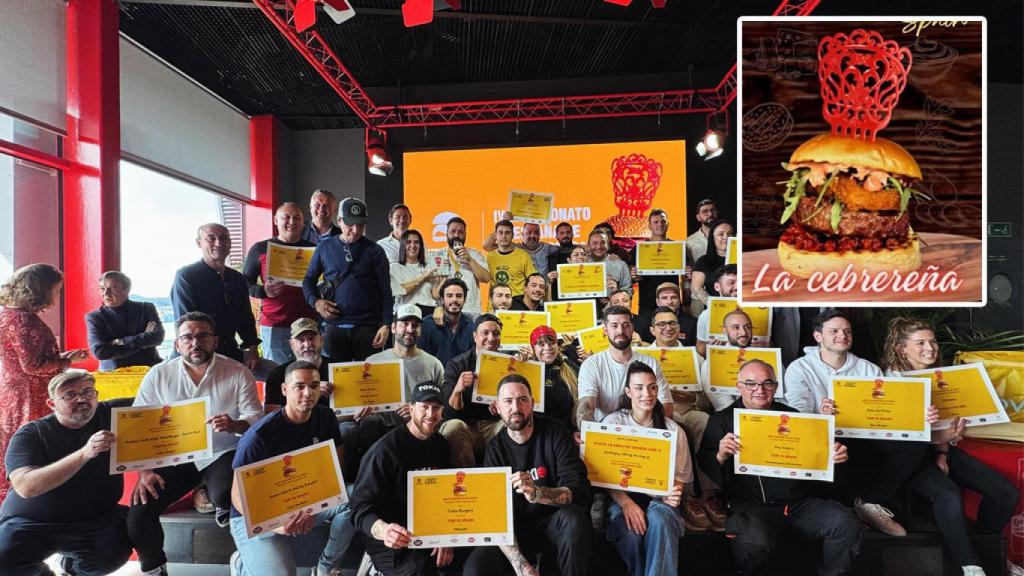 Los premiados y La Cebrereña, mejor hamburguesa de Castilla y León