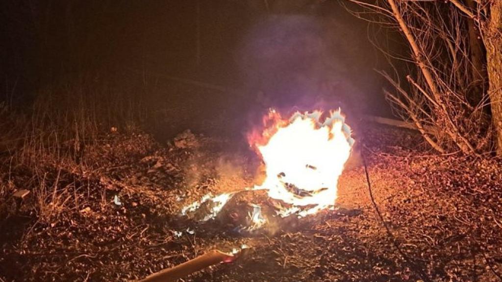 Incendio ocasionado en un barrio de Burgos