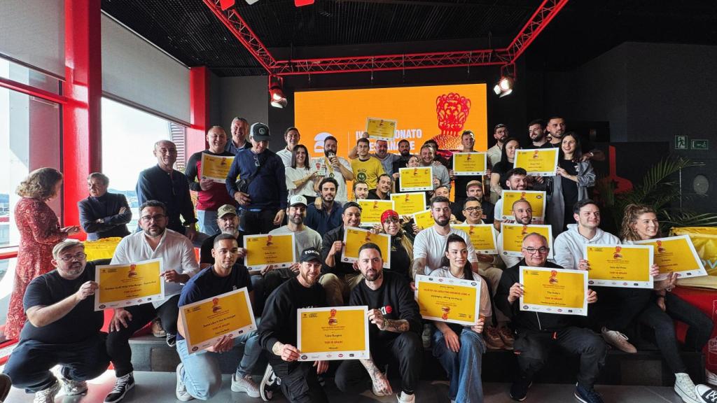 Los ganadores de las diferentes categorías del IV  Campeonato de España de hamburguesas.