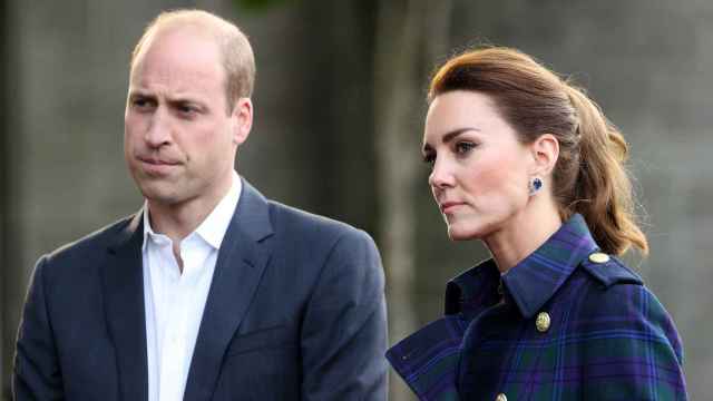El príncipe Guillermo y Kate Middleton en un acto Edimburgo, en 2021.