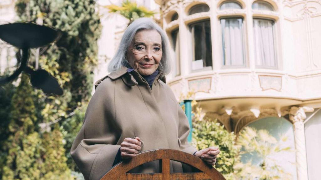 Nuria Espert en el jardín Ana Diosdado de la Sociedad General de Autores y Editores en Madrid. Foto: Sergio Albert / Fundación SGAE