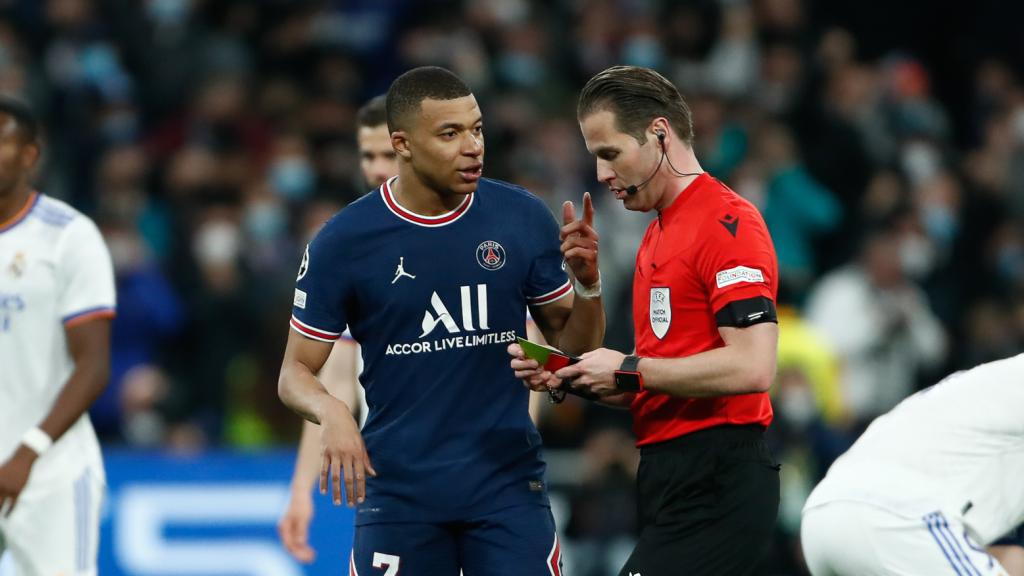 Mbappé, en el Santiago Bernabéu