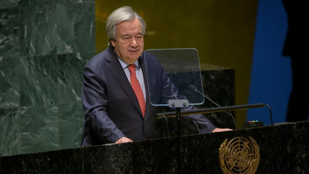 António Guterres, secretario general de la ONU, en la Comisión para el Estatus de la Mujer en Nueva York.