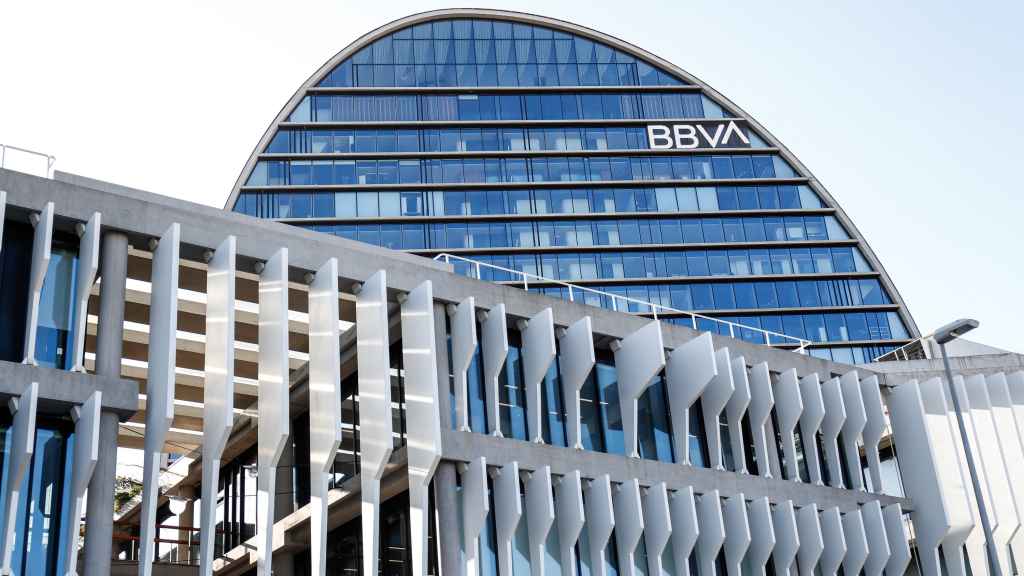 Sede de BBVA en Madrid, edificio 'La Vela'.