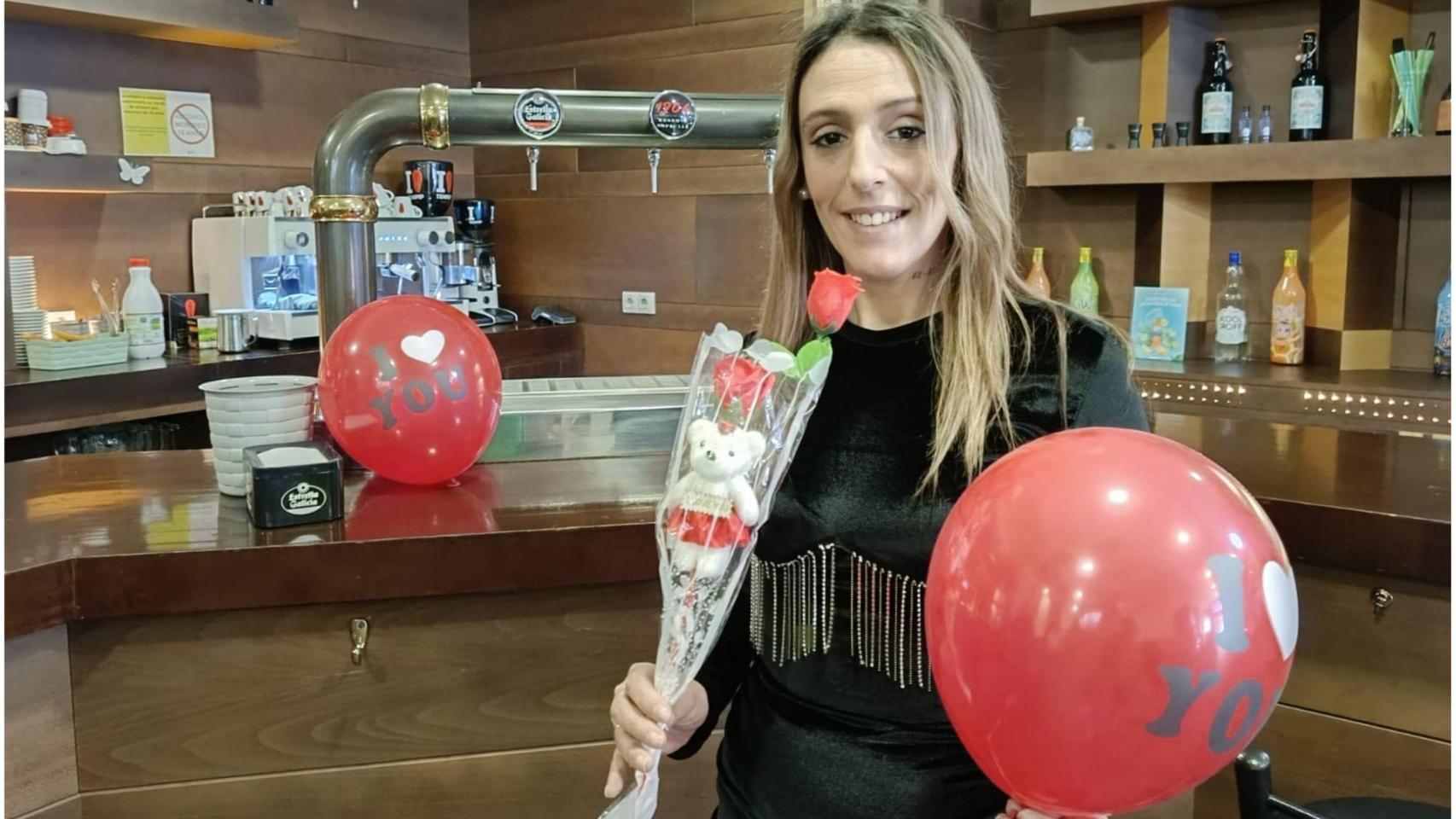 Silvia Montero esta mañana en su local de la calle Pontevedra