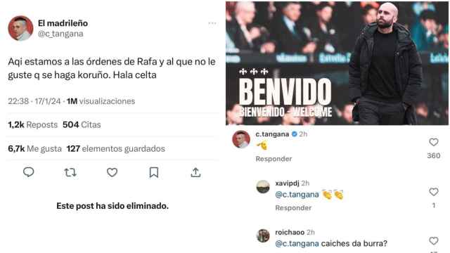 C. Tangana se borra de Benítez y se pone a las órdenes de Giráldez