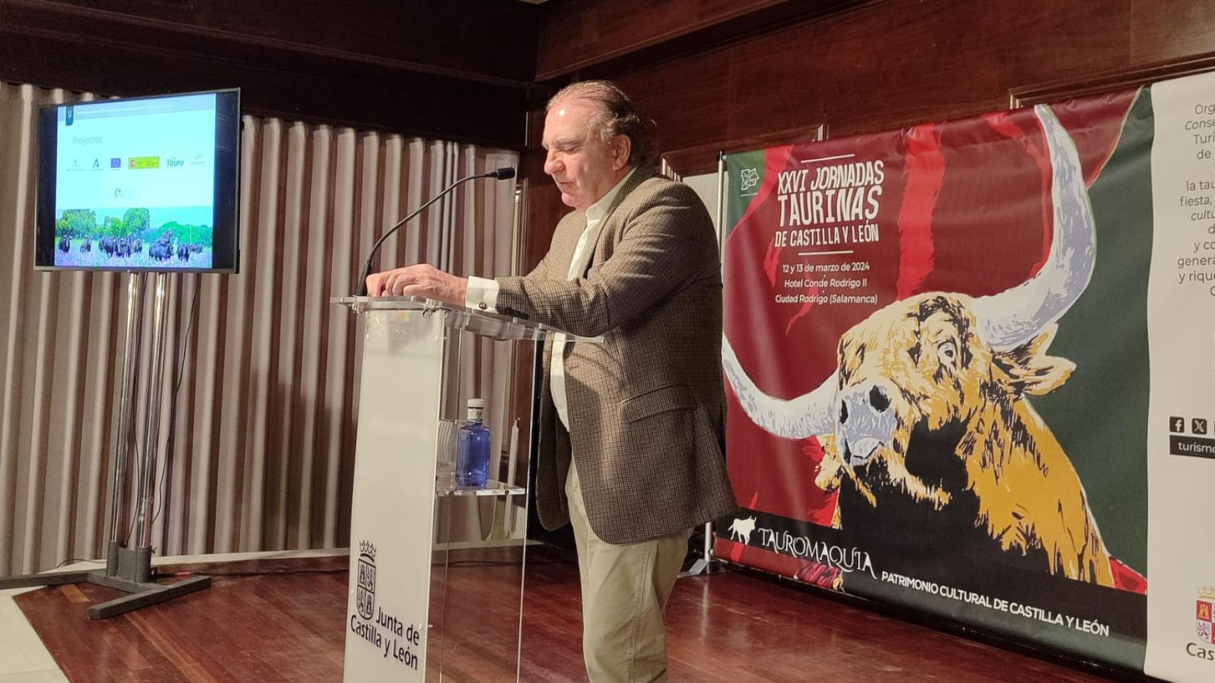 El ganadero burgalés Antonio Bañuelos, presidente de la Real Unión de Criadores de Toros de Lidia