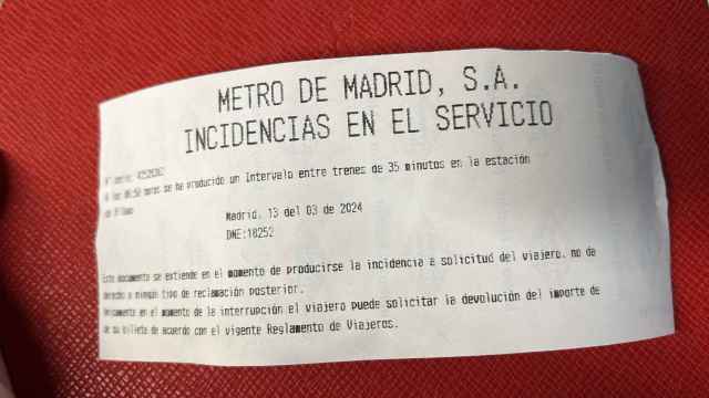 Línea 1 del metro de Madrid cortada