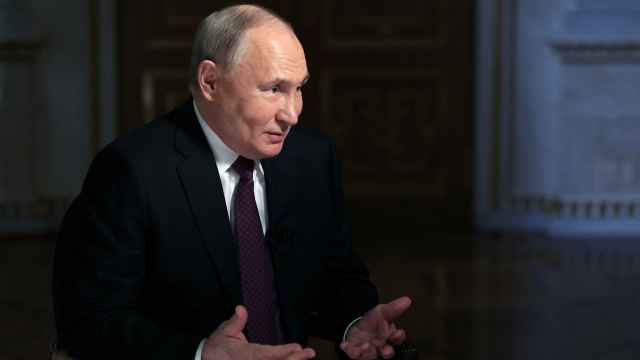 El presidente ruso, Vladimir Putin, en una entrevista con la televisión estatal rusa este martes.