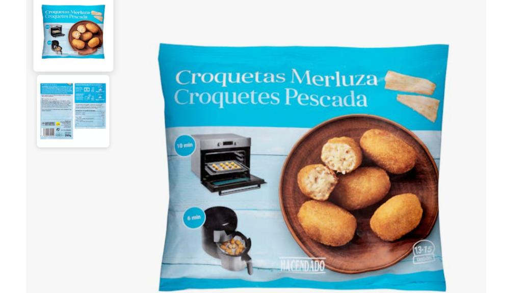 Croquetas de merluza.